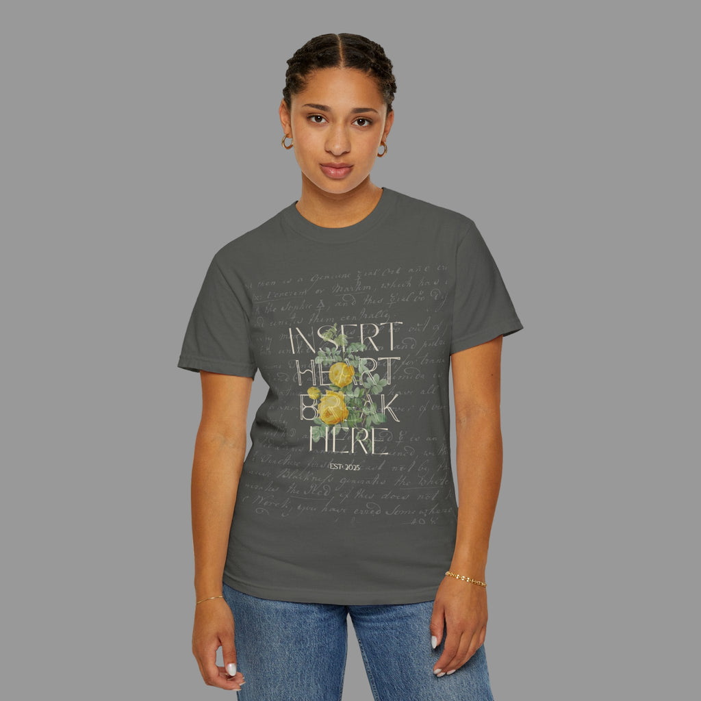 Insert Heartbreak Here — Vintage Rose Tee