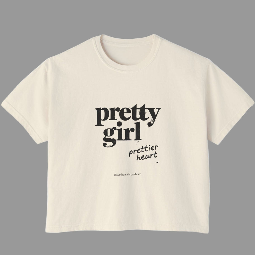 Pretty Girl Boxy Tee - Casual Oversized