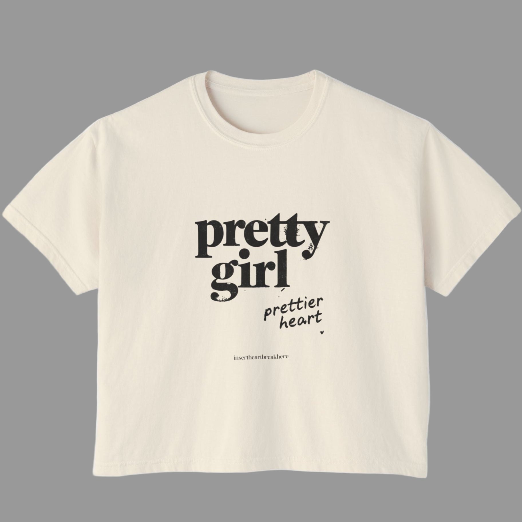 Pretty Girl Boxy Tee - Casual Oversized