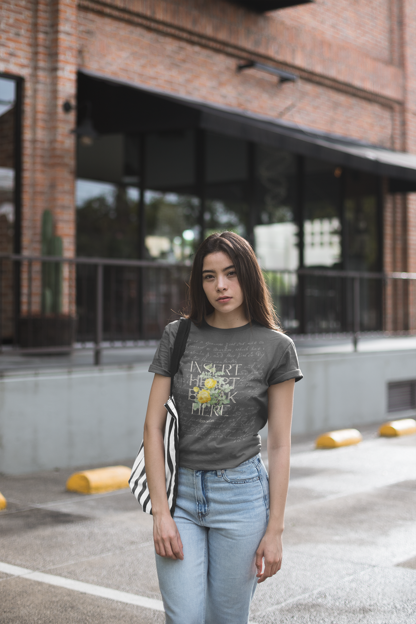 Insert Heartbreak Here — Vintage Rose Tee